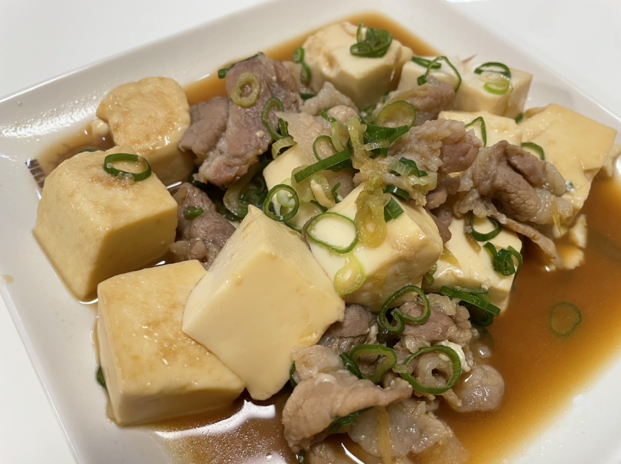 タコ米に合う濃いめ肉豆腐