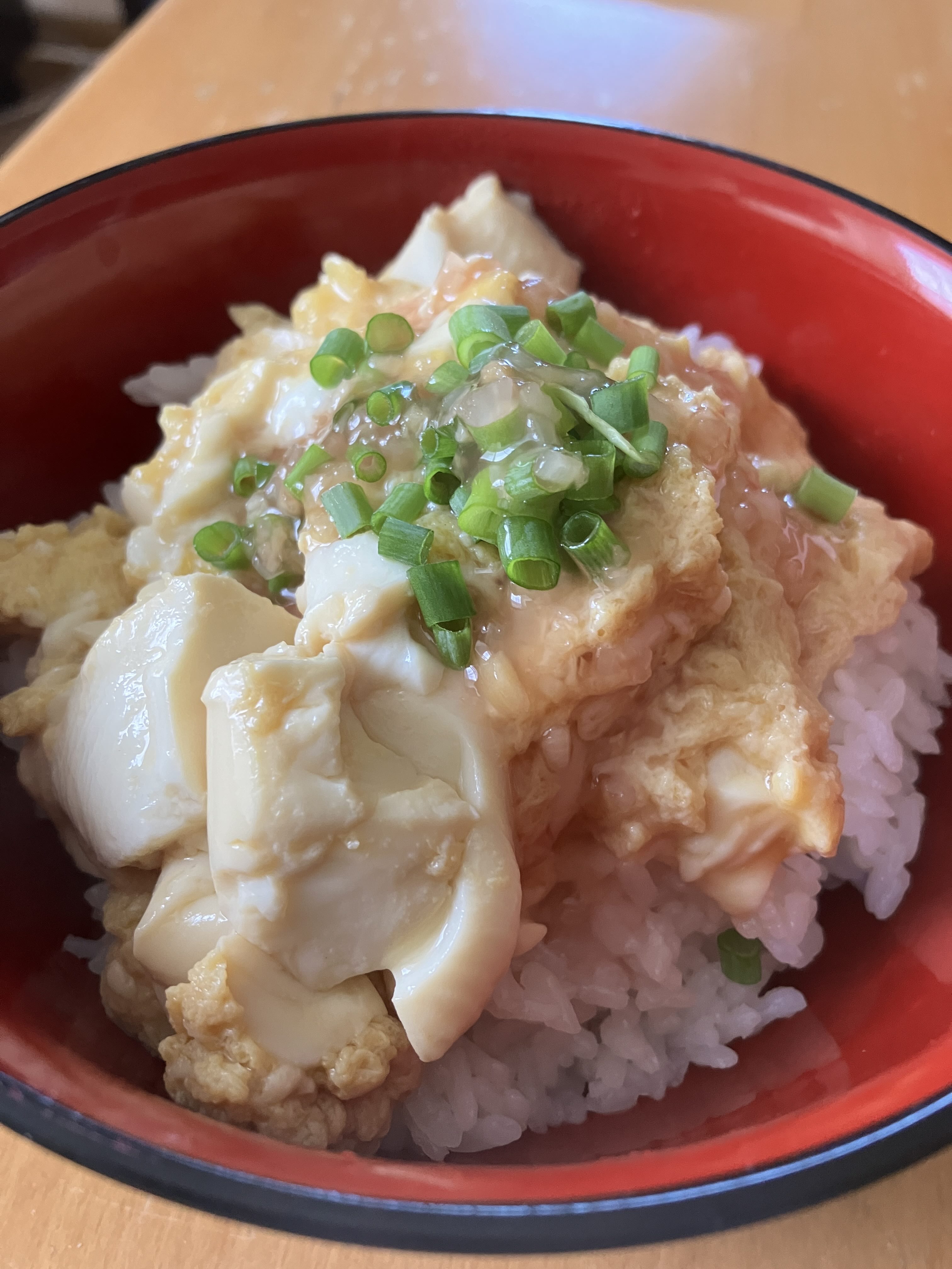 紅生姜香るさっぱり豆腐丼