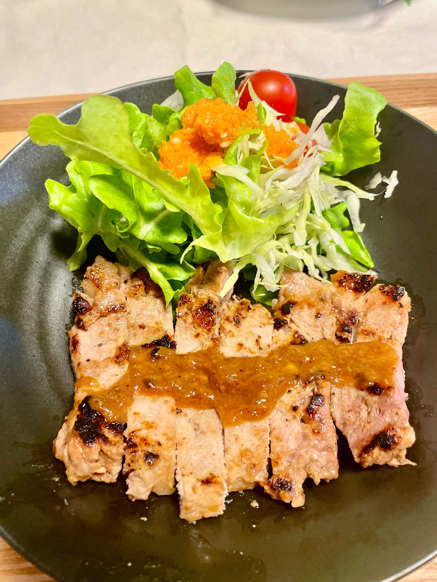 豚肉の発酵味噌粕漬け焼き