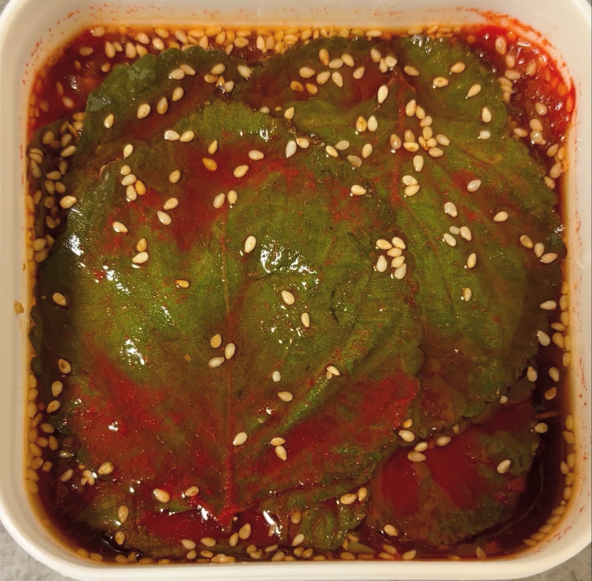 えごまの葉のおかず